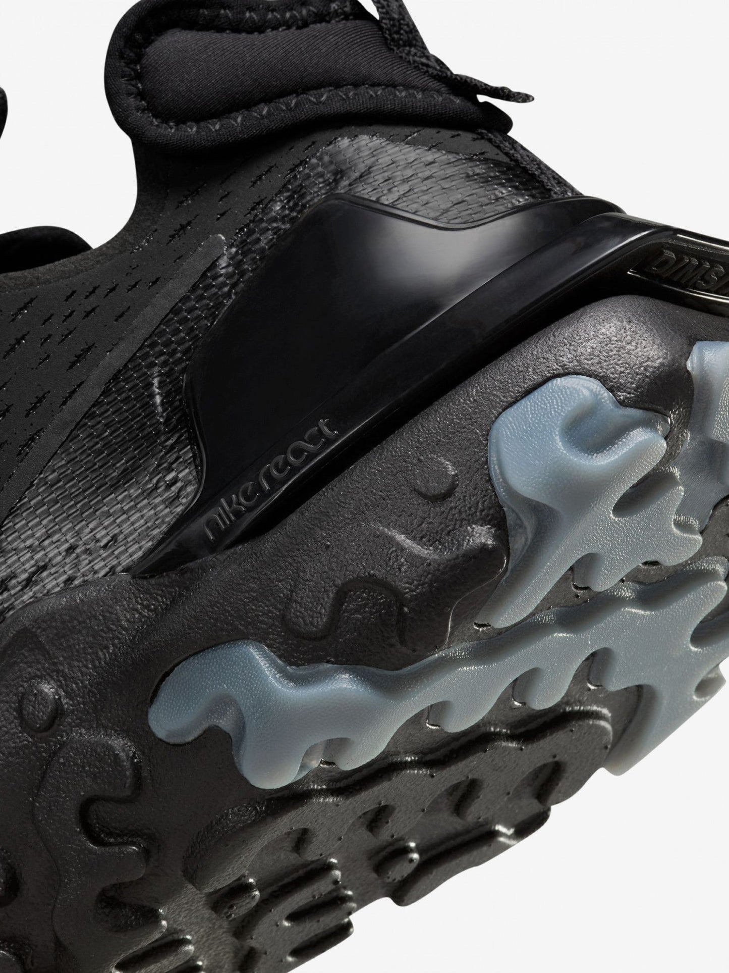 Nike React Vision Black Blue Logo