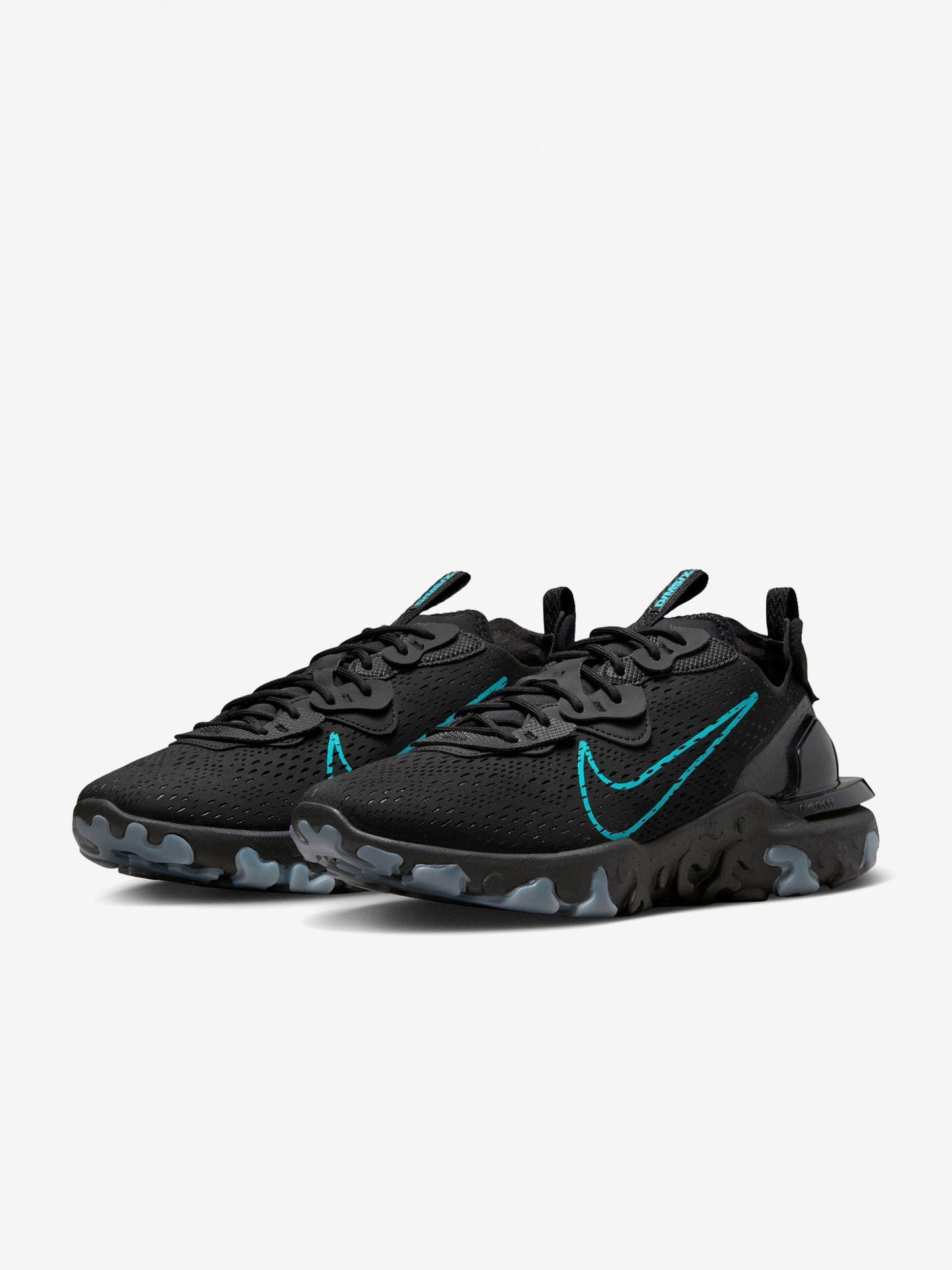 Nike React Vision Black Blue Logo