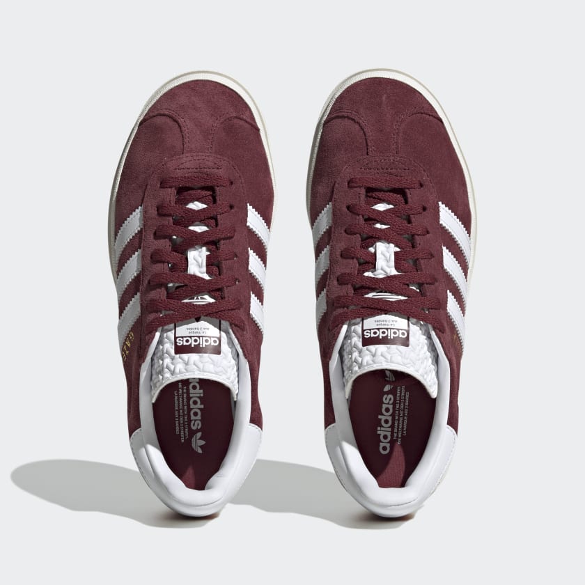 Adidas Gazelle Bold Shoes Burgundy Red