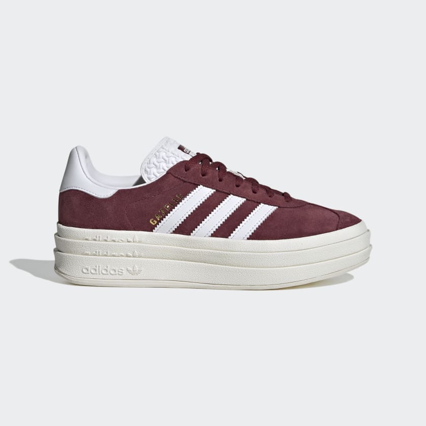 Adidas Gazelle Bold Shoes Burgundy Red