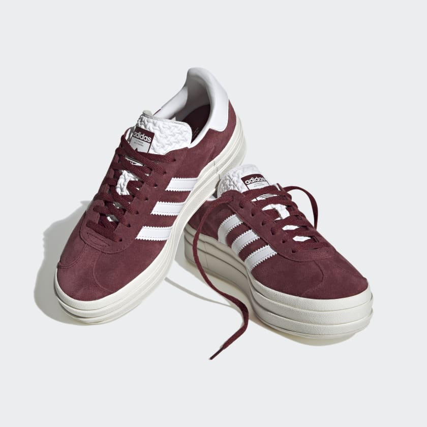 Adidas Gazelle Bold Shoes Burgundy Red