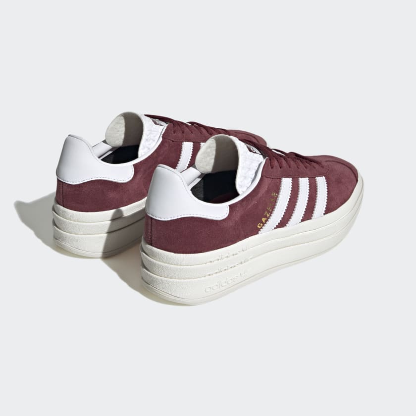 Adidas Gazelle Bold Shoes Burgundy Red