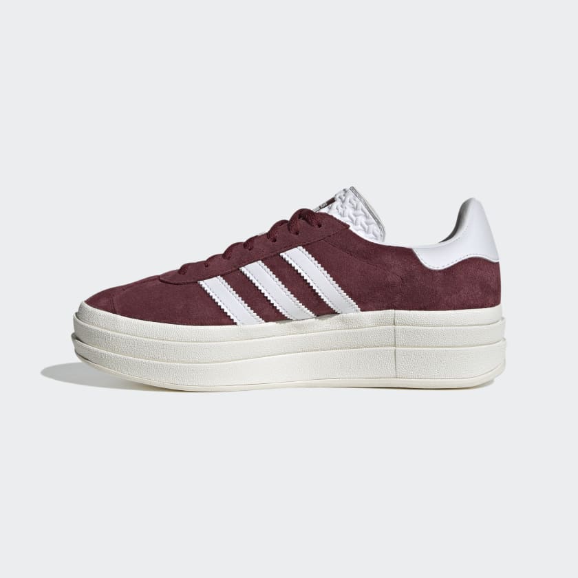 Adidas Gazelle Bold Shoes Burgundy Red