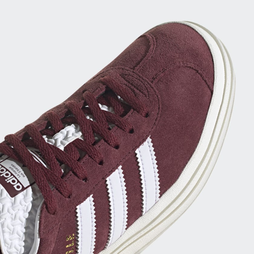 Adidas Gazelle Bold Shoes Burgundy Red
