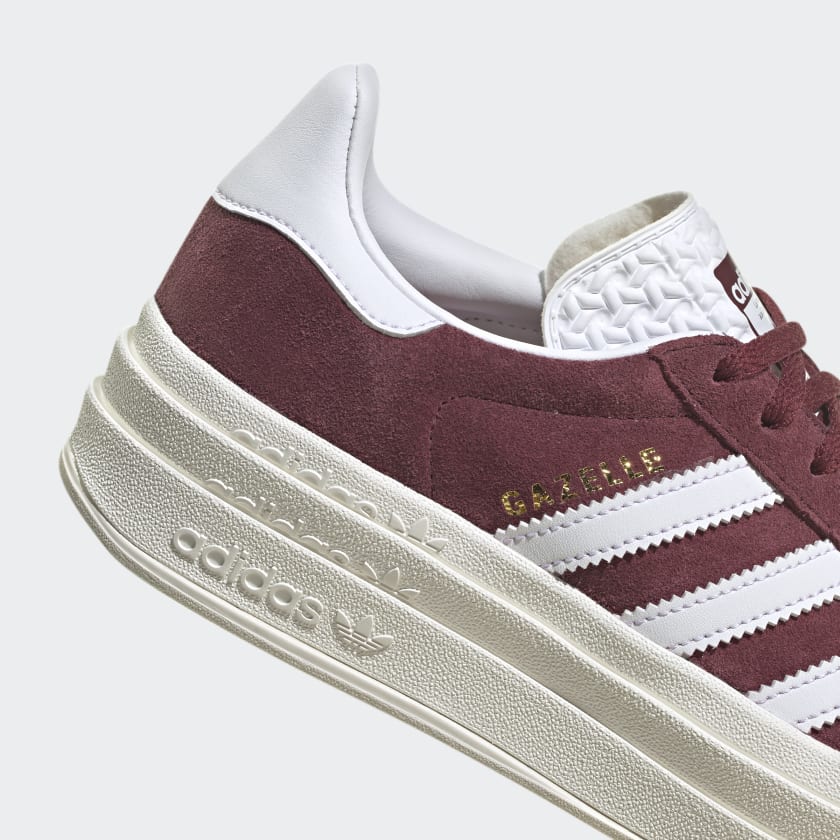 Adidas Gazelle Bold Shoes Burgundy Red