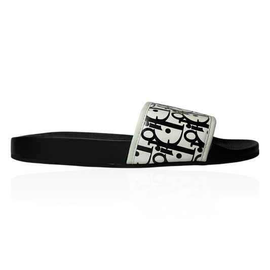 Claquette dior white/black logo