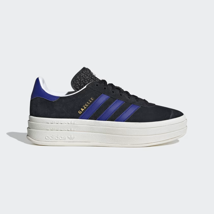 Adidas Gazelle Bold black-blue stripes