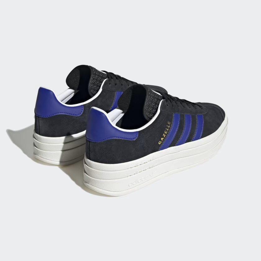 Adidas Gazelle Bold black-blue stripes