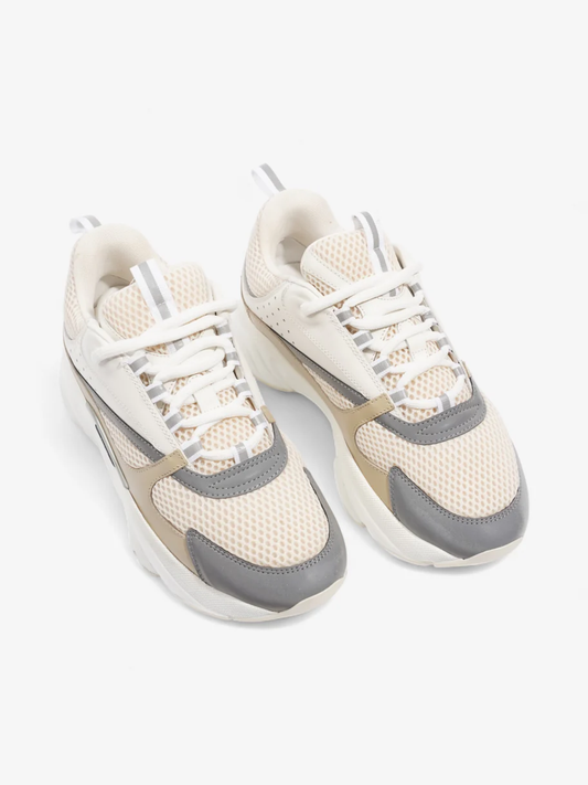 B22 Sneakers Beige / White / Grey Mesh