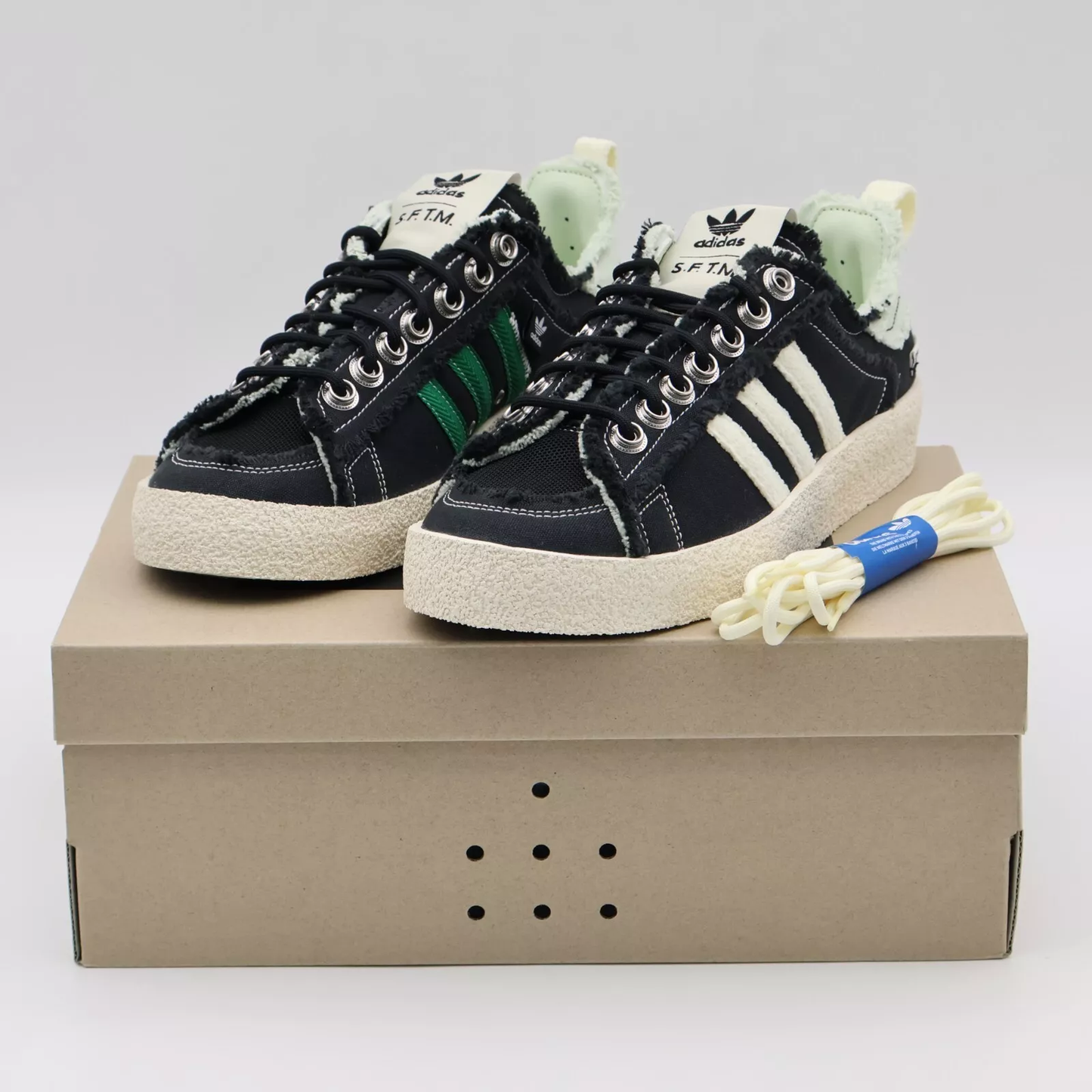 ADIDAS X SFTM Originals Campus 80s Core Black Cream