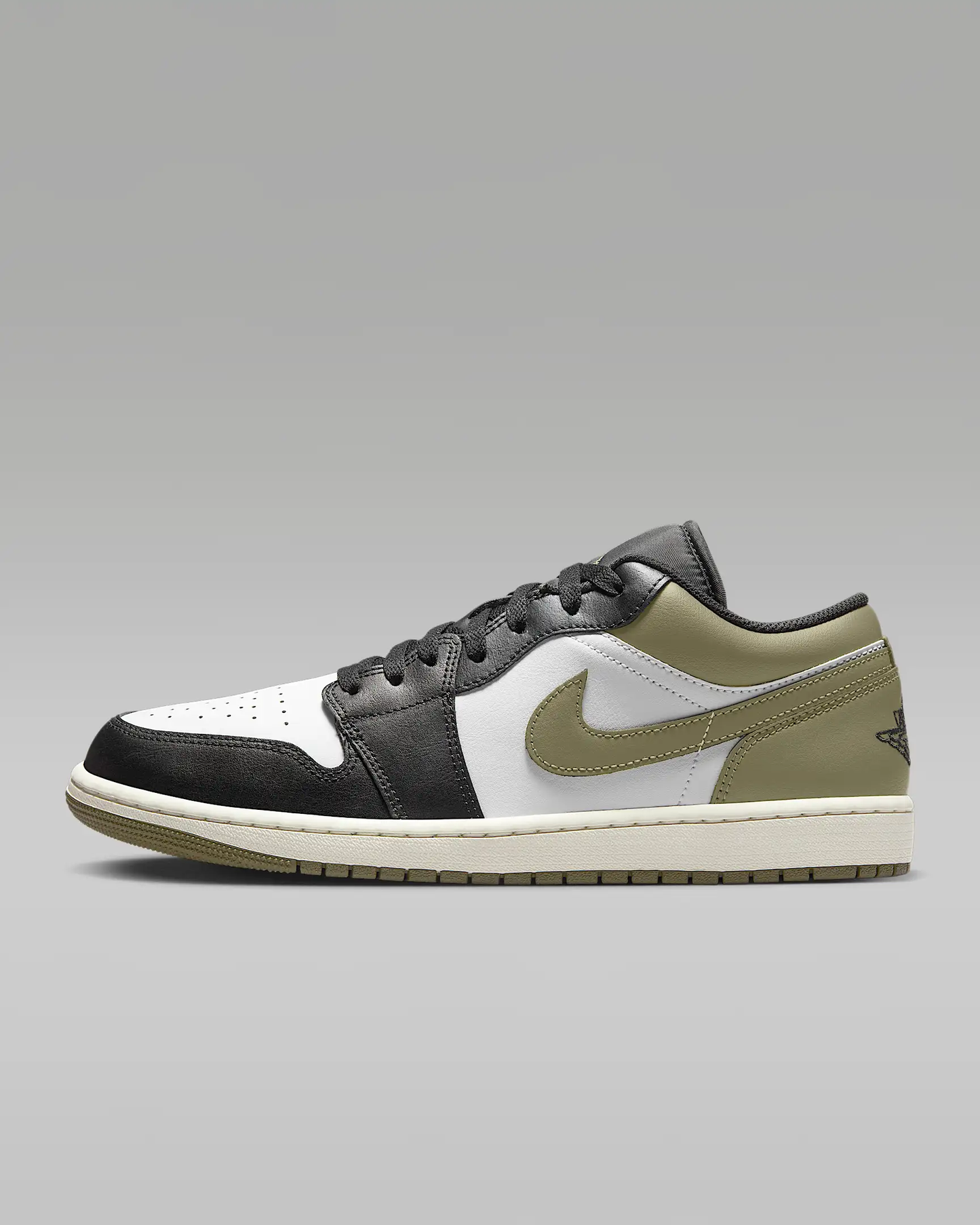 Air Jordan 1 low Black Toe medium olive