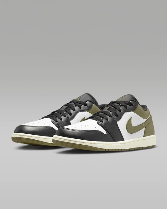 Air Jordan 1 low Black Toe medium olive
