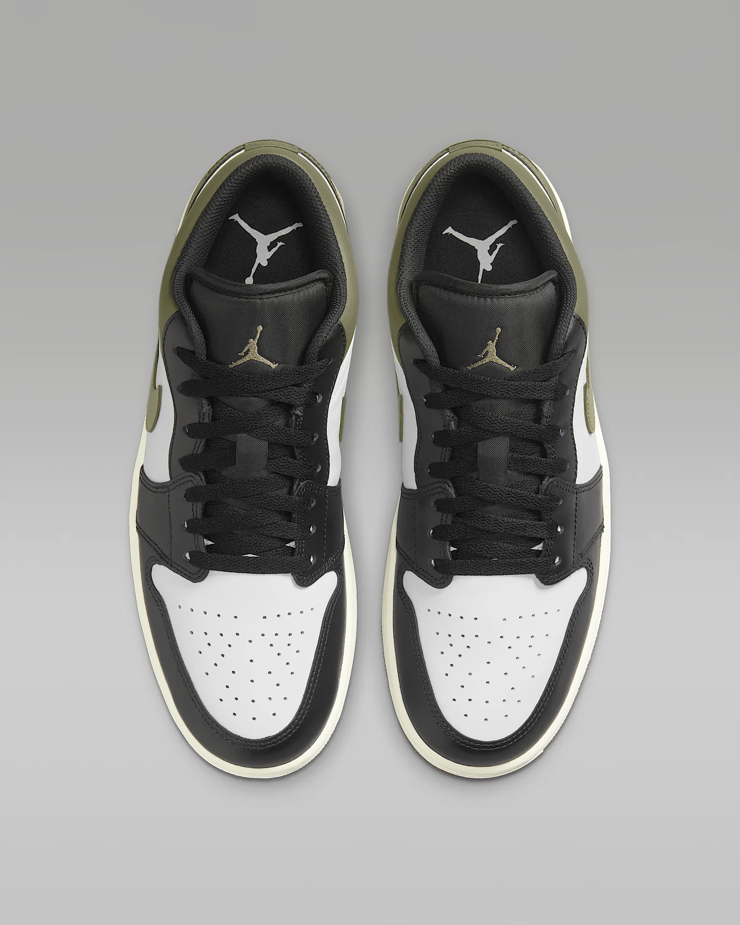 Air Jordan 1 low Black Toe medium olive