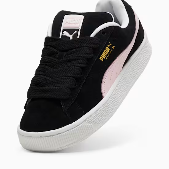 Puma Suede XL PINK ON BLACK