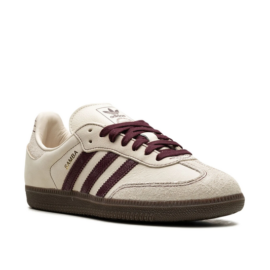 Adidas Samba OG 'Wonder White/maroon'