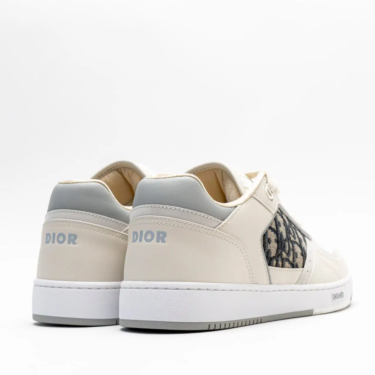 Christian Dior B27 Low-Top Sneakers Oblique Jacquard Beige/Grey