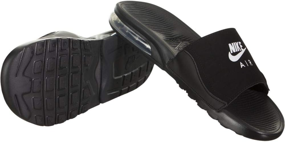 claquette Nike Air Max Camden Black -white logo