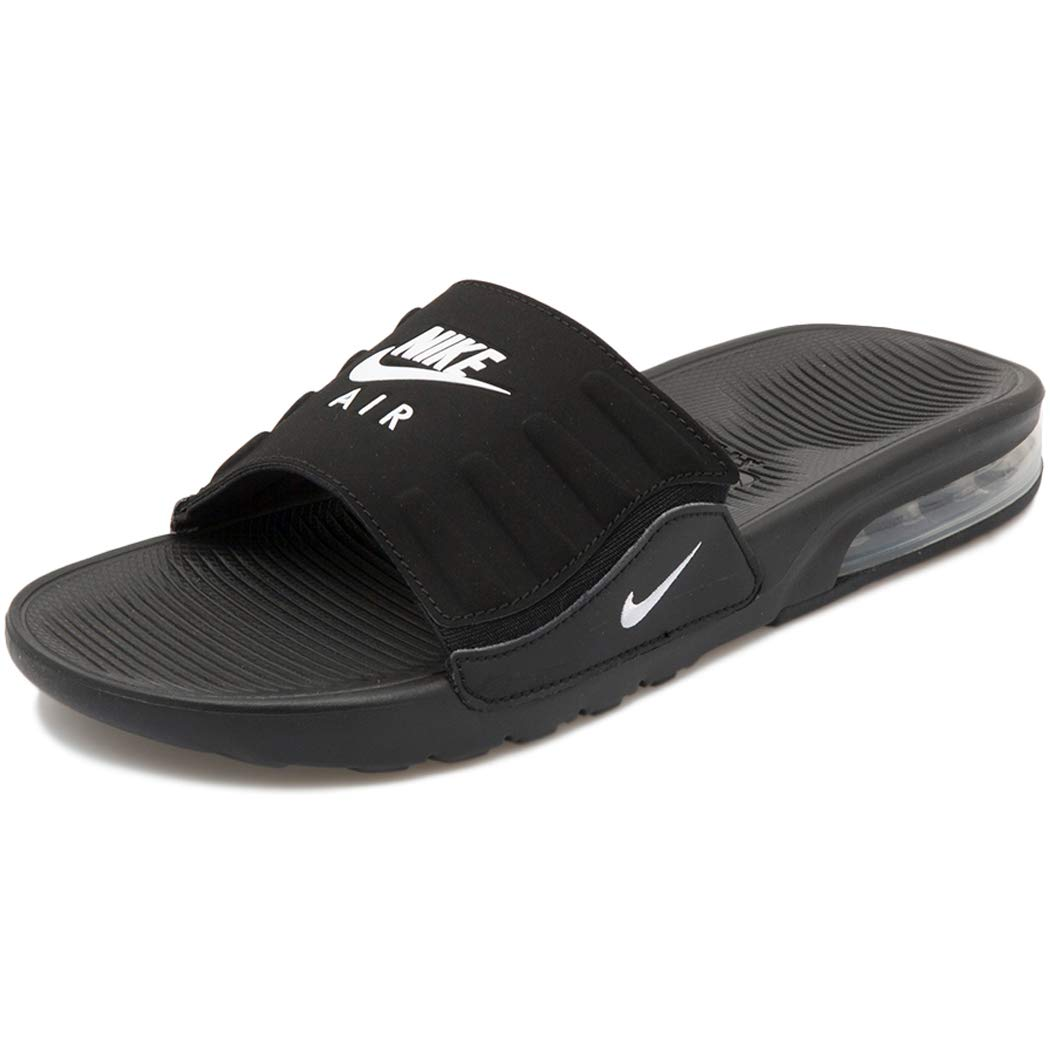 claquette Nike Air Max Camden Black -white logo