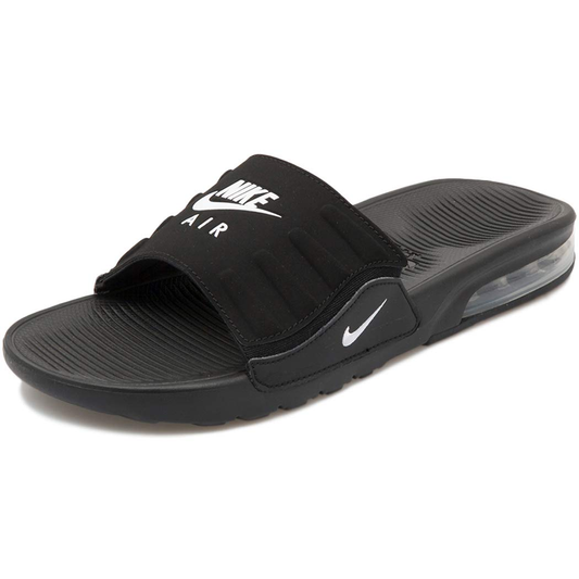 claquette Nike Air Max Camden Black -white logo