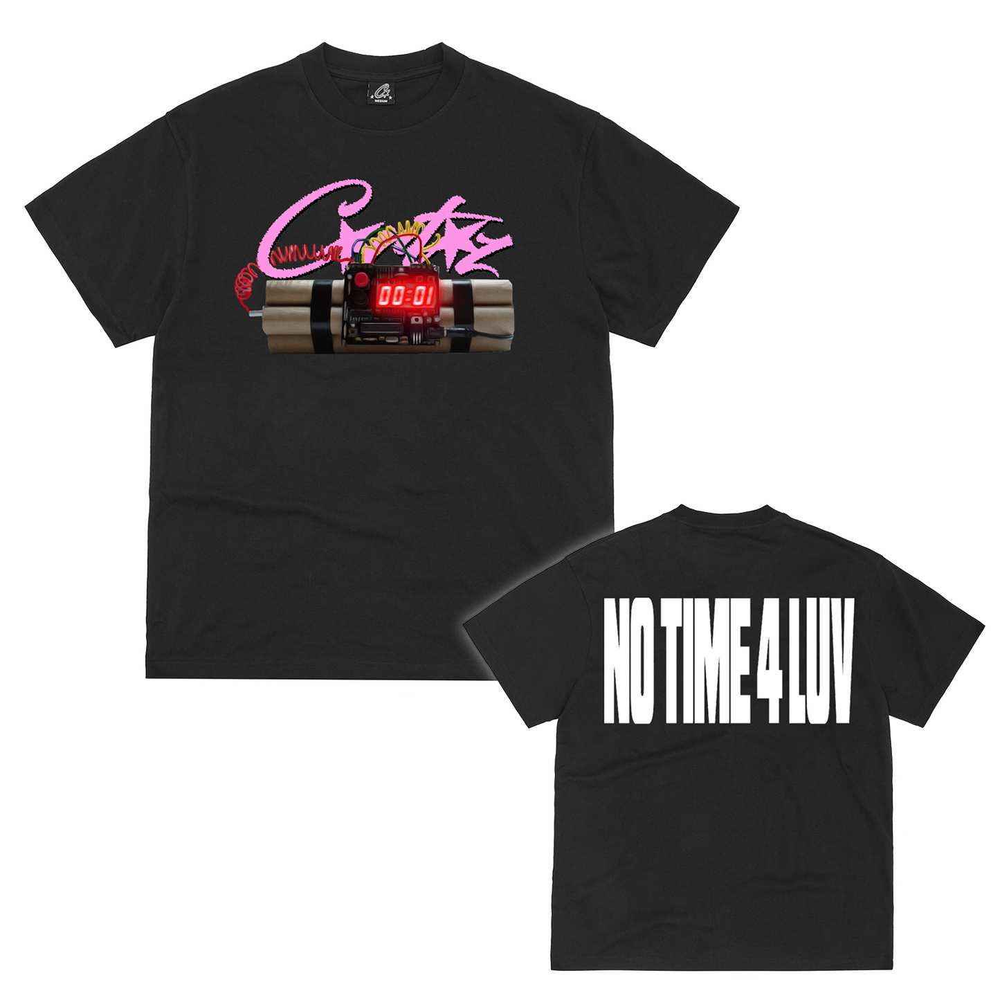 T-shirt Corteiz No Time 4 Luv Tee 'Black'