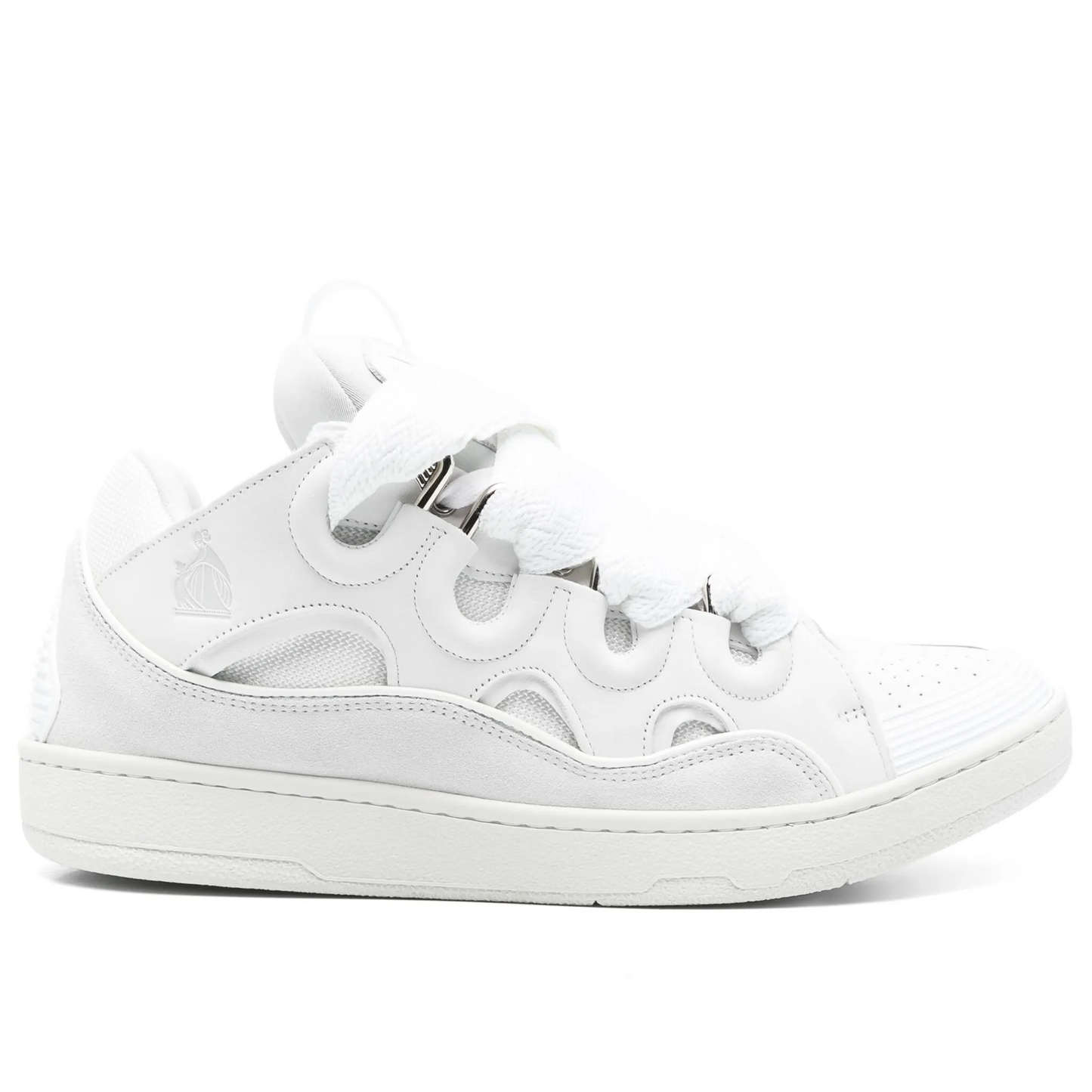 LANVIN CURB SNEAKERS ALL WHITE