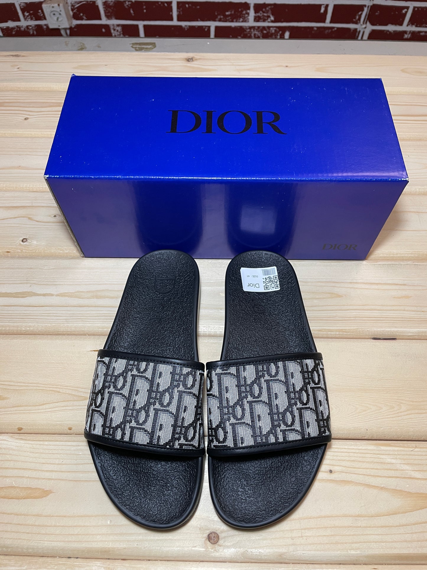 Claquette dior sewed grey