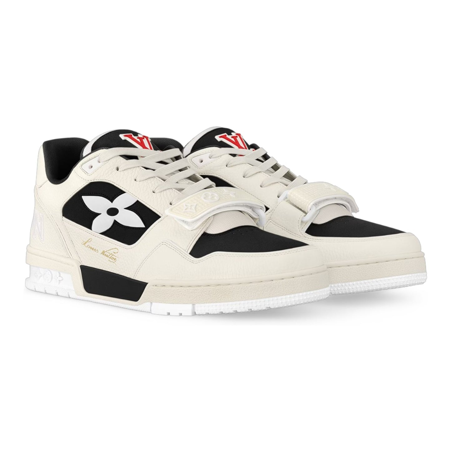 Louis Vuitton LV Trainer Cream beige | black