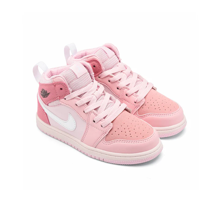 Kids Air Jordan 1 Mid Digital Pink