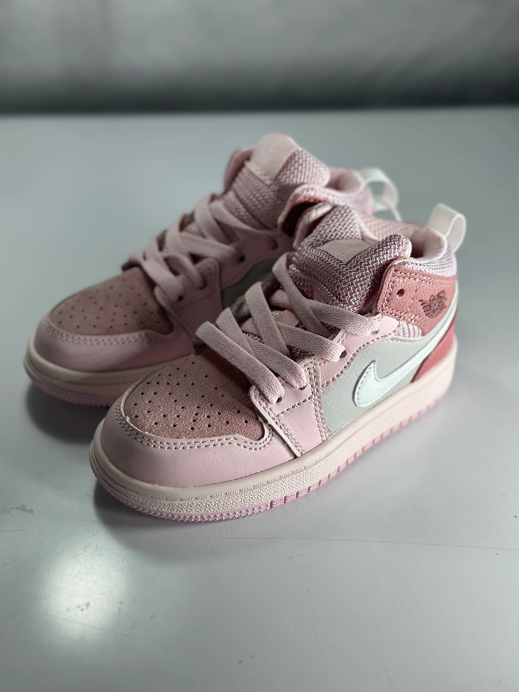 Kids Air Jordan 1 Mid Digital Pink