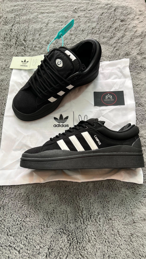 adidas campus x bad bunny black white