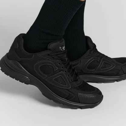 Dior x Stone Island B30 Black Technical Mesh / Black Dyed Cotton