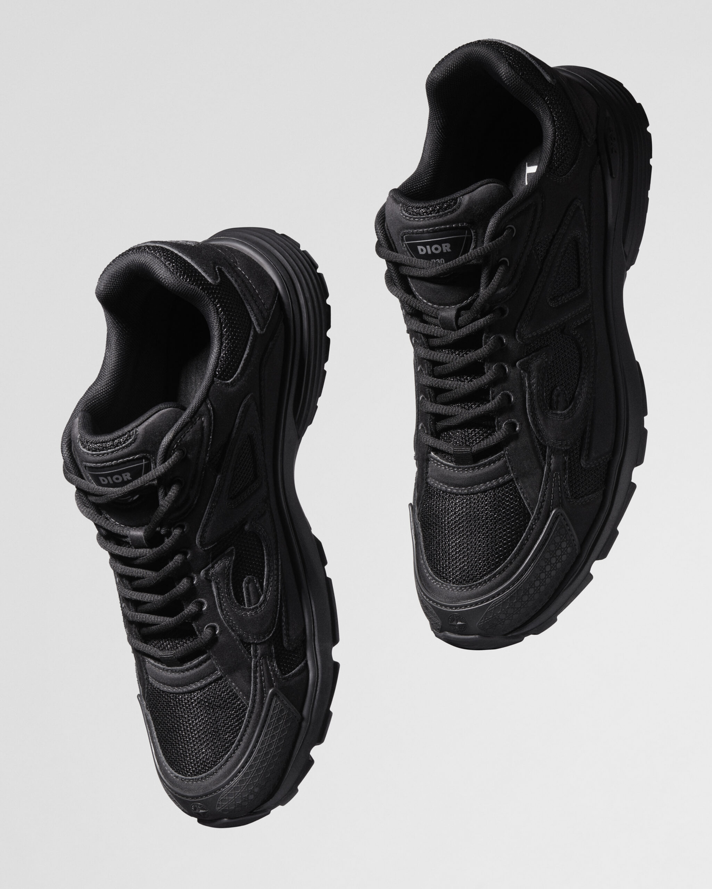 Dior x Stone Island B30 Black Technical Mesh / Black Dyed Cotton