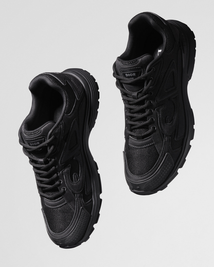 Dior x Stone Island B30 Black Technical Mesh / Black Dyed Cotton