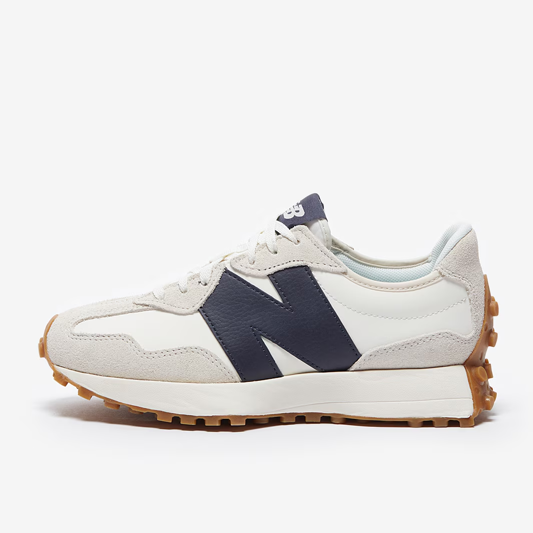 New Balance 327 white  - marine blue
