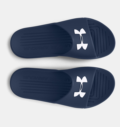 Claquette Under Armour Marine blue - white
