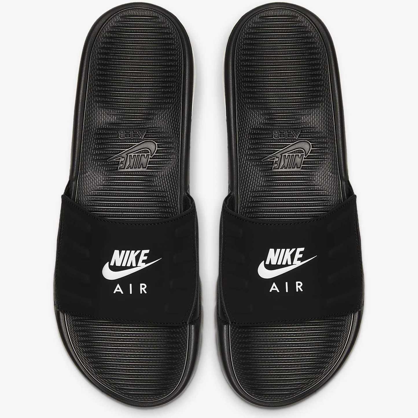 claquette Nike Air Max Camden Black -white logo