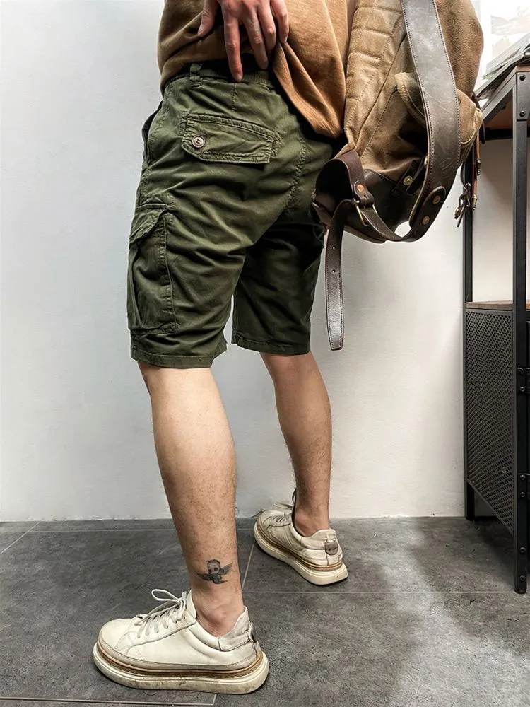 Short Cargo olive green