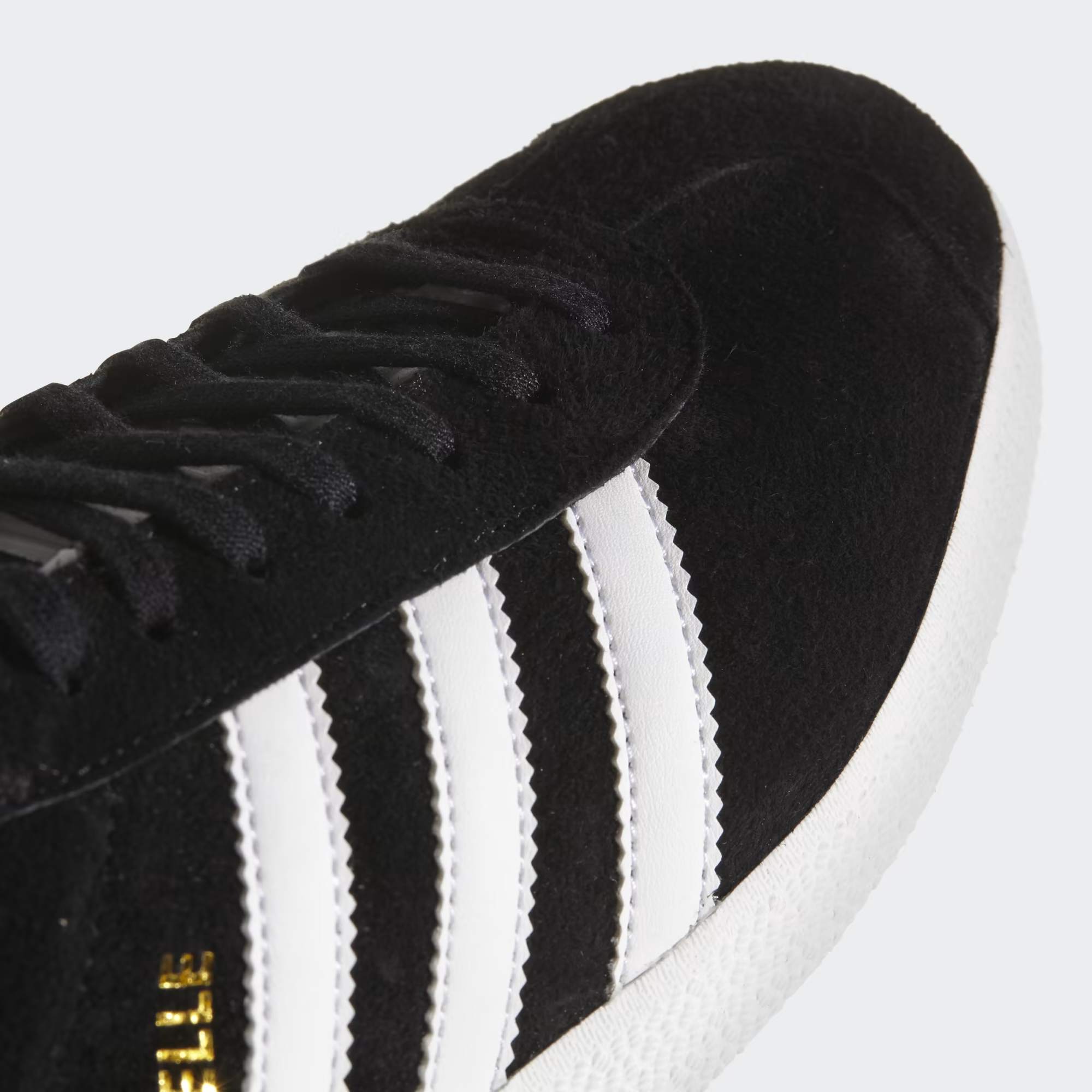 Adidas Gazelle 'black white bands'