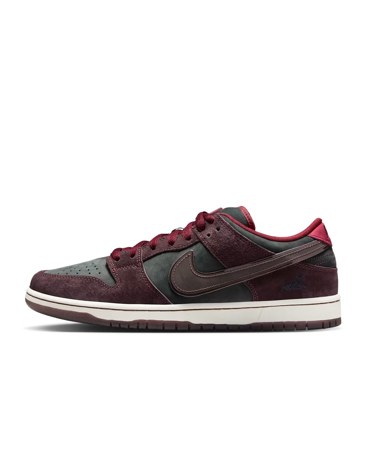 Nike SB Dunk Low Pro x Riot Skateshop Mahogany and Team Red