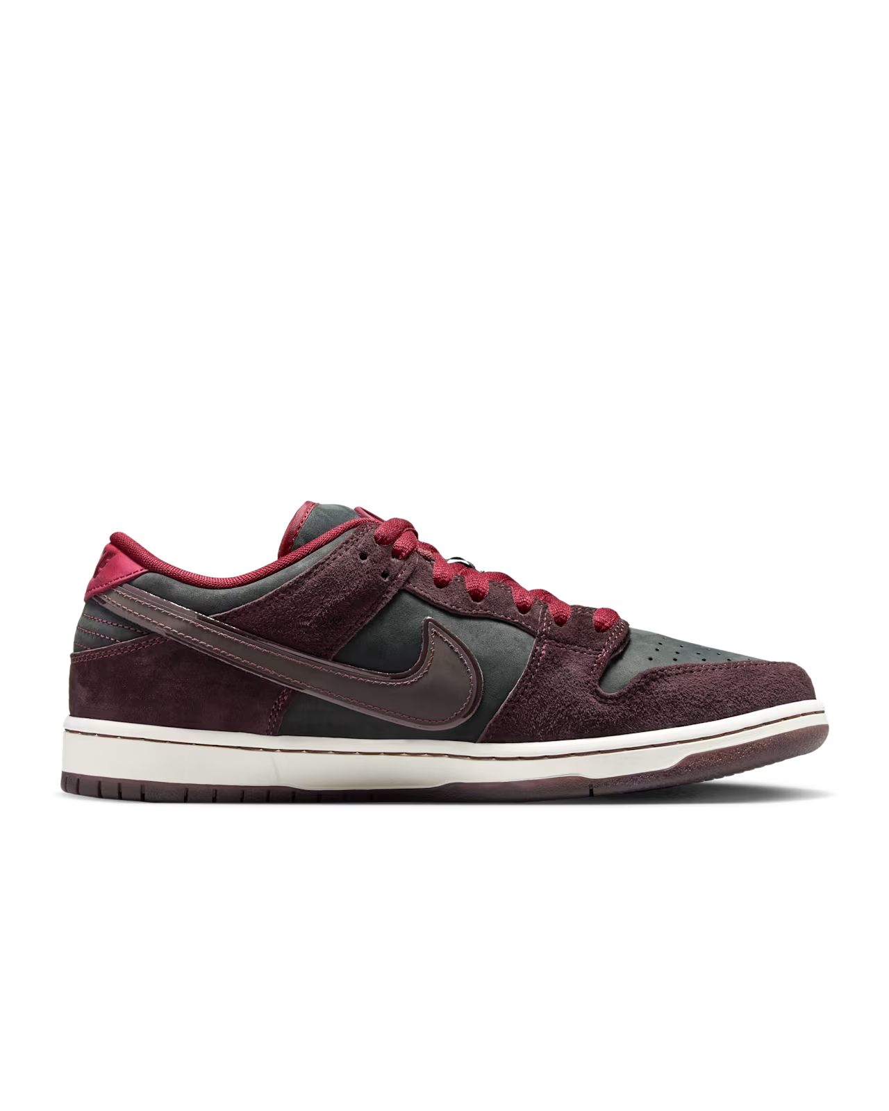 Nike SB Dunk Low Pro x Riot Skateshop Mahogany and Team Red