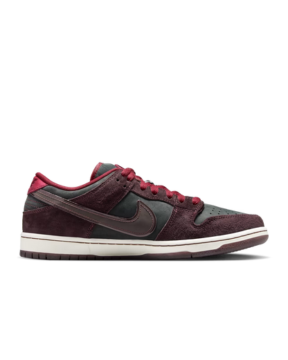 Nike SB Dunk Low Pro x Riot Skateshop Mahogany and Team Red