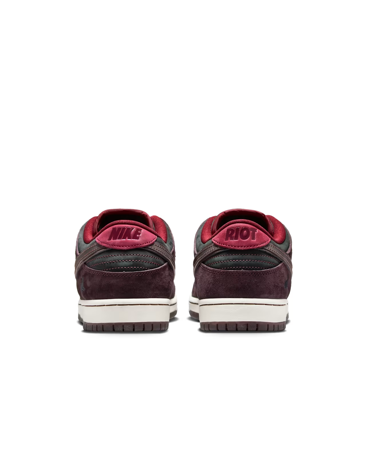 Nike SB Dunk Low Pro x Riot Skateshop Mahogany and Team Red