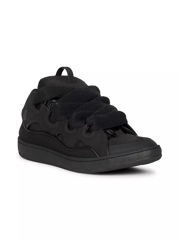 LANVIN CURB SNEAKERS, BLACK