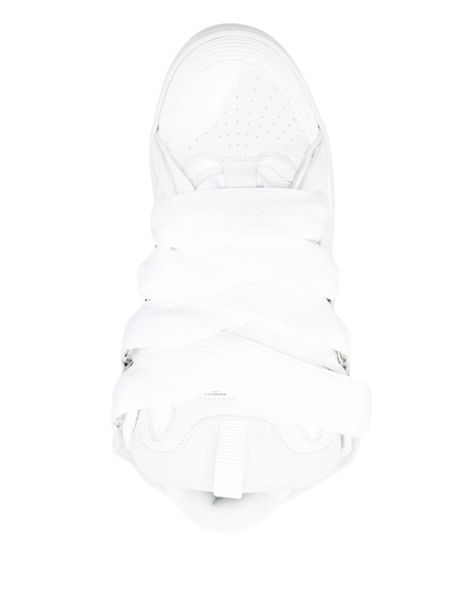 LANVIN CURB SNEAKERS ALL WHITE