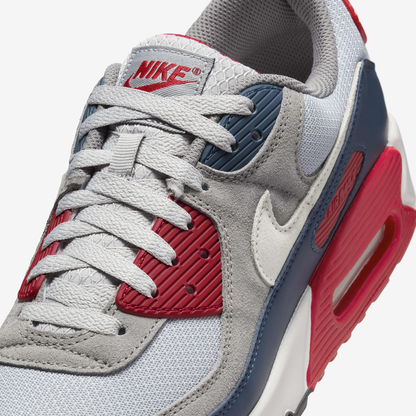Nike Air Max 90  Light Smoke Grey/Armoury Navy/Fire Red/Phantom