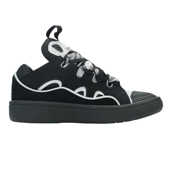 Lanvin Curb Light suede sneakers black