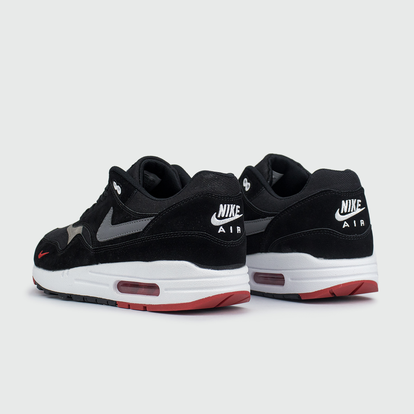 Nike Air Max 1 SUEDE BLACK / WHITE / RED