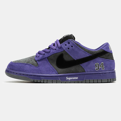 Nike SB Dunk x Supreme purple -wolf grey