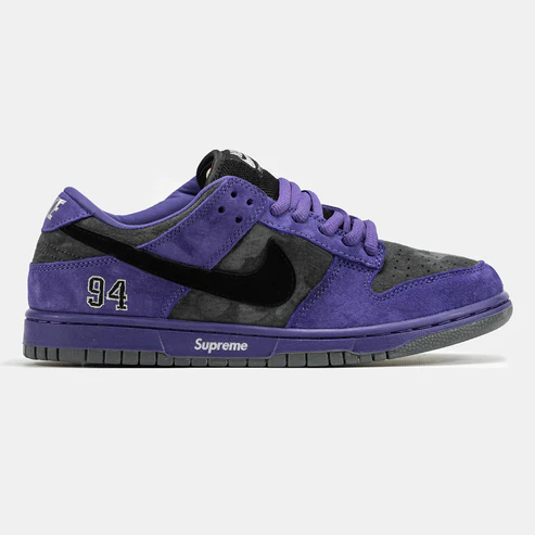 Nike SB Dunk x Supreme purple -wolf grey