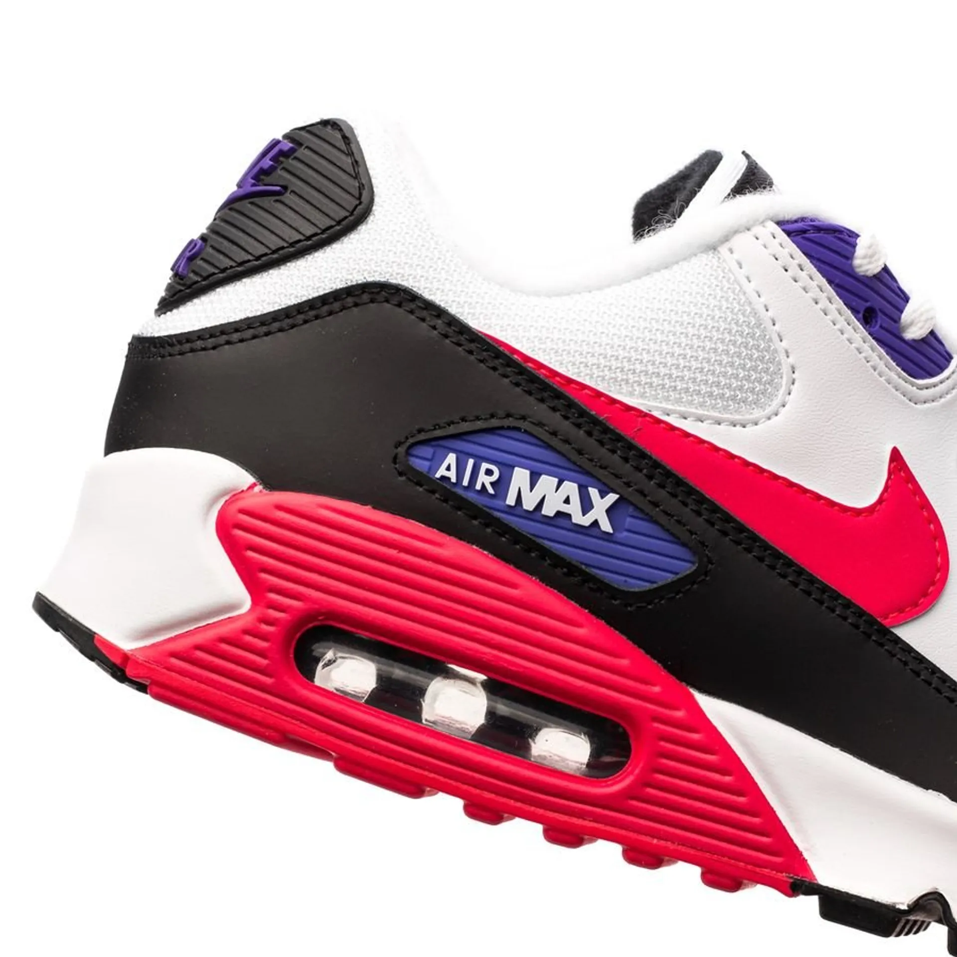 Nike Air Max 90 Essential - Blanc/Rouge/Violet/Noir